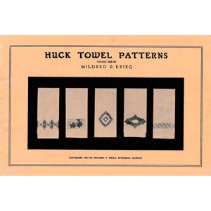 Vintage Huck Weaving Towel Patterns: 1937 Third Series (PDF Pattern)
