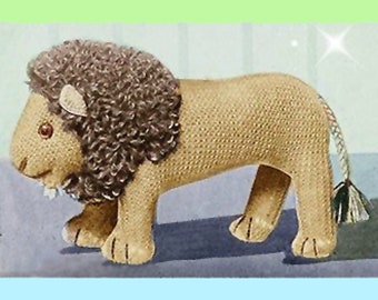 1940s Knitted Lion Pattern