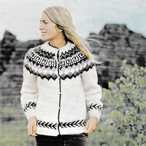 Vintage Icelandic Sweater Knitting Pattern - Ulrica - Digital Knitting Pattern