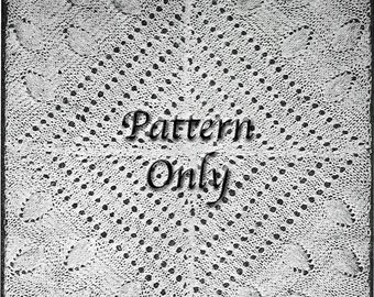 Knit Bedspread Square Pattern from 1921, Digital Knitting  Pattern