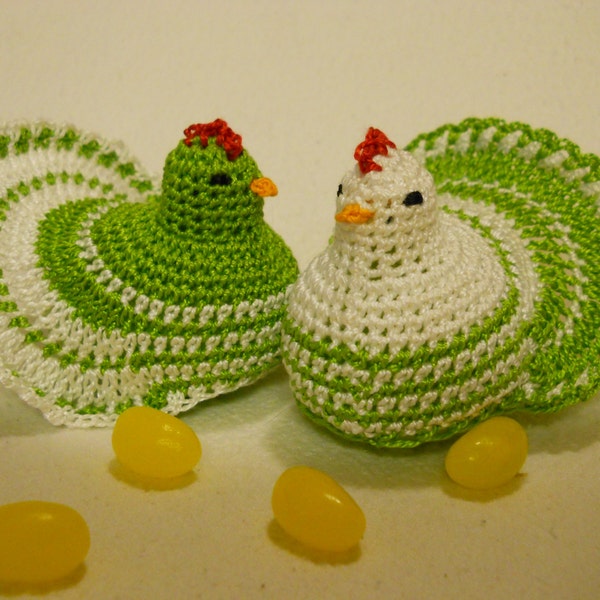 Crochet Hen Egg Cozy Pattern from Vintage Crochet Designs
