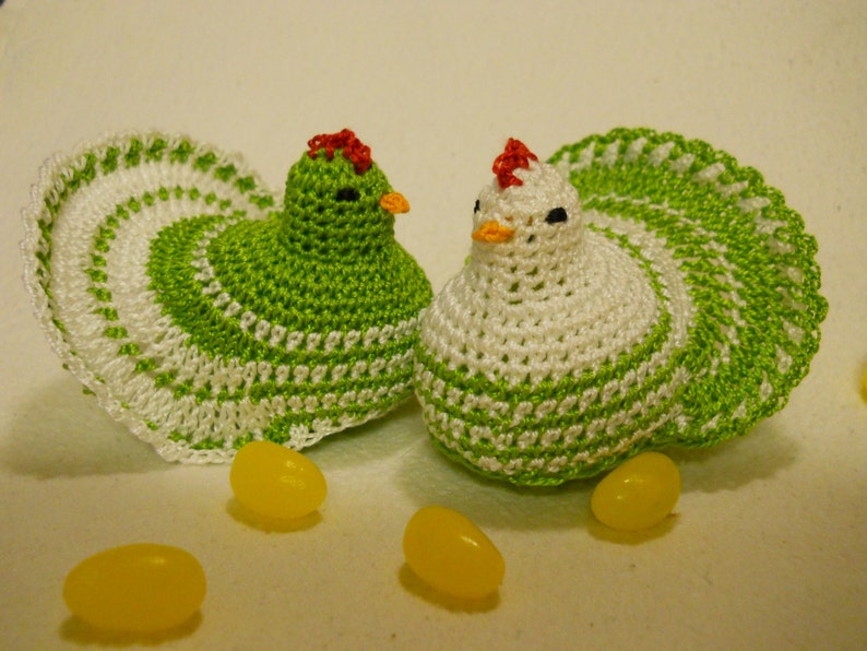 Crochet Hen Egg Cozy Pattern from Vintage Crochet Designs image 1