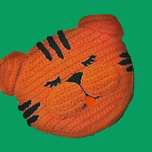 Tiger Pajama Bag or Pillow Crochet Pattern, Digital Crochet Pattern