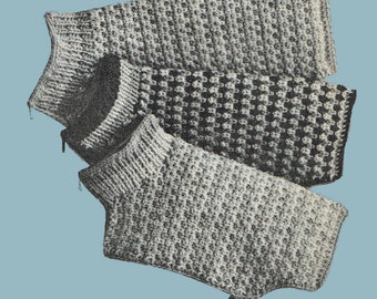 1960s Knit Tweed Dog Coat Pattern