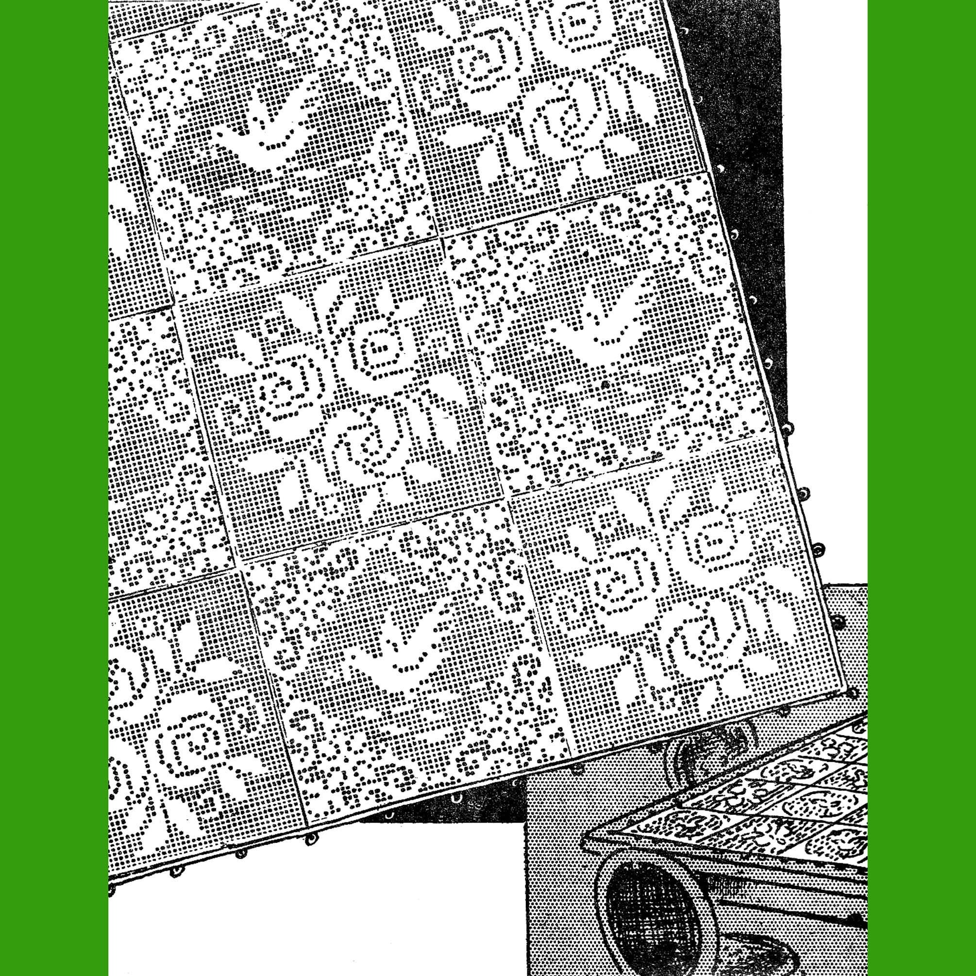 36 Vintage Crochet Patterns: Timeless Designs, Heirloom Details, and Easy Gift Ideas 19 1940s Filet Crochet Dove and Rose Bedspread Squares