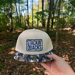 Stackin Quacks Hat, men’s duck hunting hat, duck hunting, duck hunter, duck hat, hunting hat, mallard hat