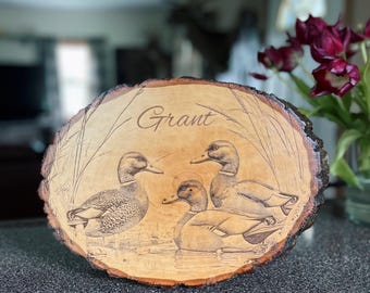 Custom Engraved Wood, wood sign, retirement gift, memorial gift, pet memorial, fish sign, bass, crappie, business logo, Father’s Day gift