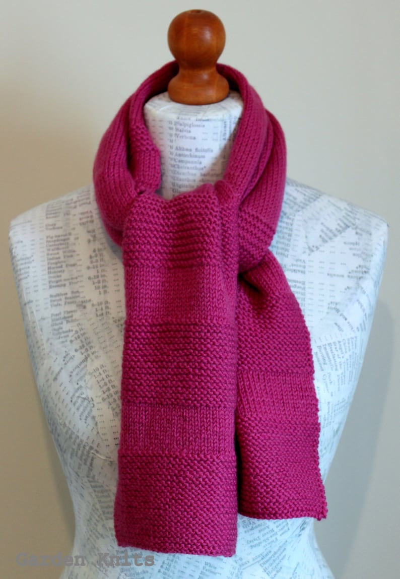 INSTANT DOWNLOAD PDF Knitting Pattern Six Simple Scarf - Etsy