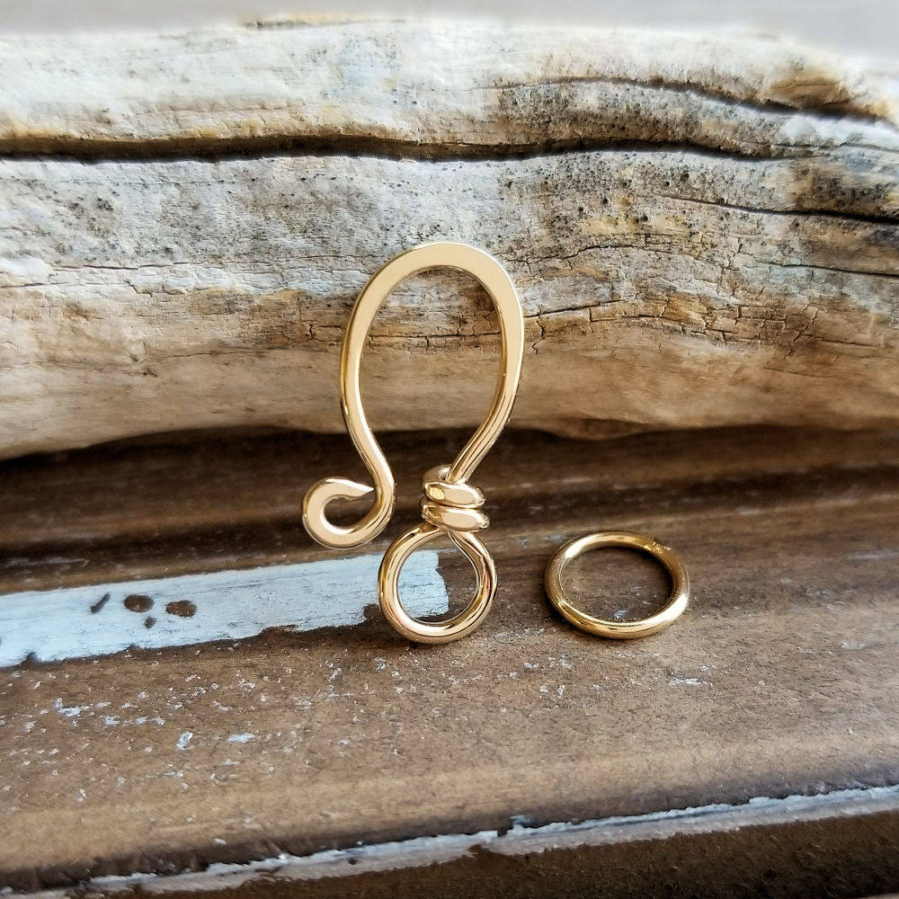 Handmade Clasp 14k Gold Filled Hook Clasp Artisan Findings Etsy