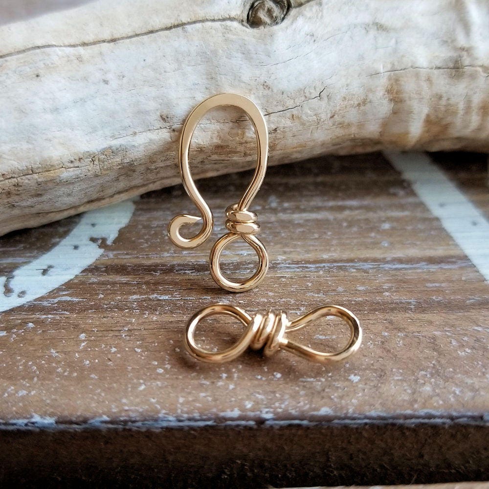 14k Gold Filled Clasp Set Handmade Jewelry Supplies Gold Etsy