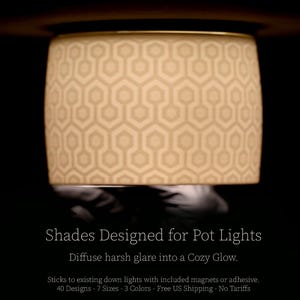 Pot Light Shade - Hicksagon - Anti-Glare Shade for Recessed Lighting