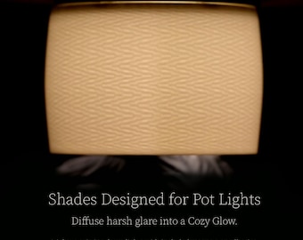 Pot Light Shade - Stammeswellen - Glare Reduction, Textured, Fits 3-8" Recessed Lighting
