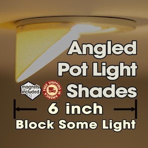 Weiß 6" Pot Light Blend Jalousie mit Magneten