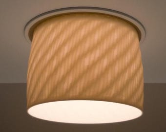 Down Light Shade - Fuzzy Knit - Diffuse Glare with Removable Recessed Lighting Shade