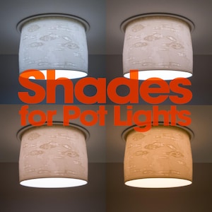 Down Light Shade - Birch - Diffuse Glare with Removable Recessed Lighting Shade