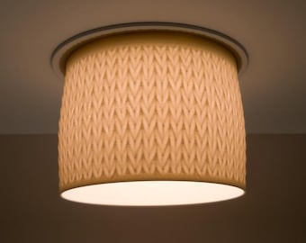 Down Light Shade - Stockinette - Diffuse Glare with Removable Recessed Lighting Shade