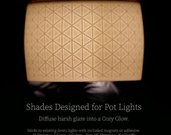 Pot Light Glare Shade -Trivialissimo - Easy Install, Removable, Recessed Lighting Fixture