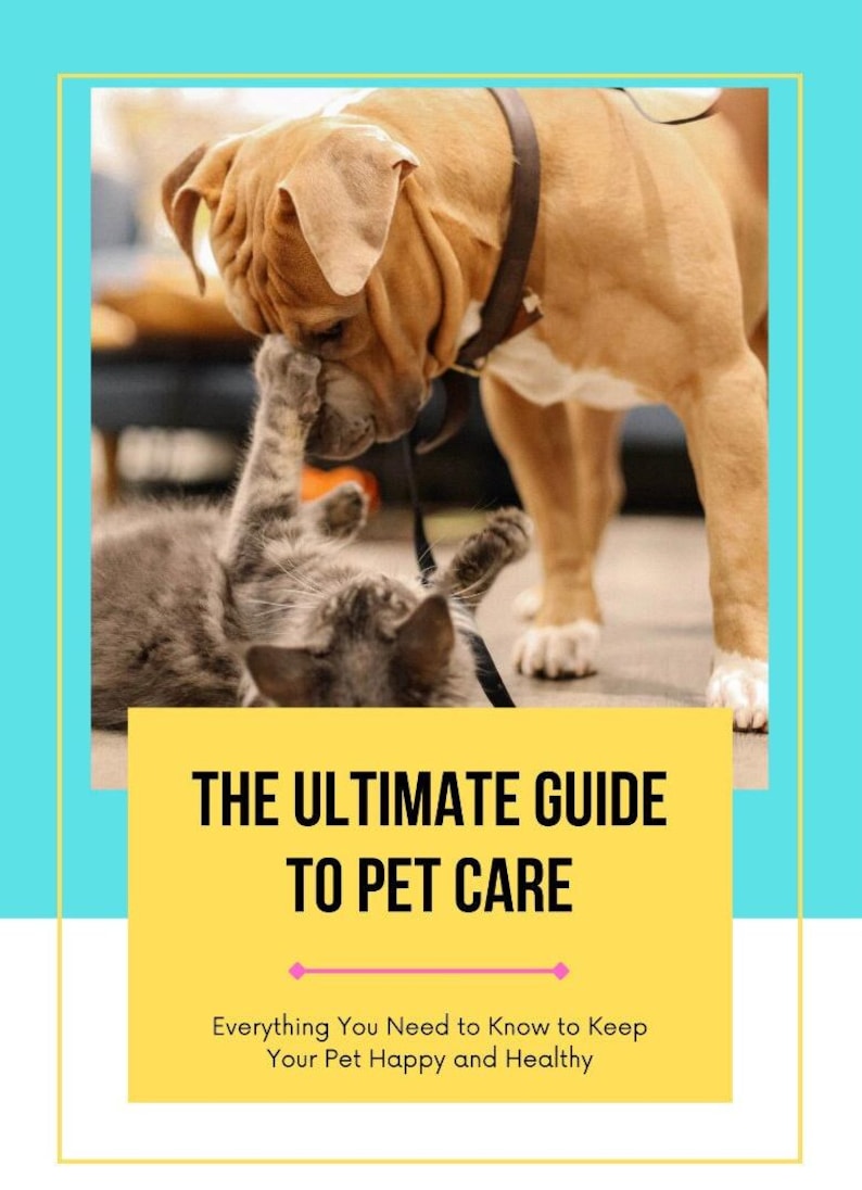 A guide for Pet care.
A must have for pet lovers