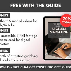 The Complete Guide To Faceless Digital Marketing Ebook with PLR and MRR, Learn and Resell Done-For-You Faceless Marketing Course image 4
