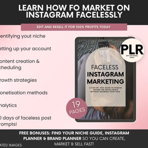How To Create and Sell Digital Products Kit For Beginners with MRR and PLR, DFY Digital Marketing Ebook Bundle, Etsy and Instagram Marketing image 7