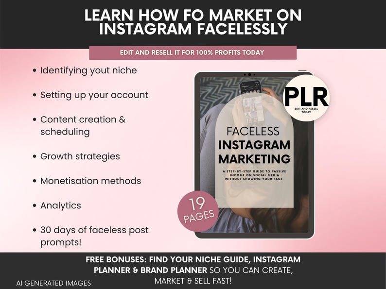 How To Create and Sell Digital Products Kit For Beginners with MRR and PLR, DFY Digital Marketing Ebook Bundle, Etsy and Instagram Marketing image 7