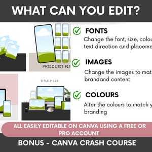 1100+ Etsy Listing Mockup Bundle With MRR Ready to Resell, Ready to Edit In Canva Templates, Done-For-You Digital Products Mockups PLR