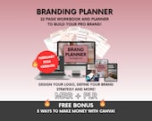 Brand Planner and Workbook for Brand Building with Master Resell Rights, PLR Brand Strategy Workbook, DFY Business Brand Kit for Beginners