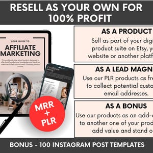 Your Guide to Affiliate Marketing Ebook with PLR & MRR, Affiliate Marketing MRR Guide, Done-For-You Digital Marketing Guide image 5