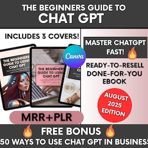 The Beginners Guide to ChatGPT Done-For-You Ebook with Master-Resell-Rights ChatGPT for Business Ebook, PLR ChatGPT Guide to Resell on Etsy