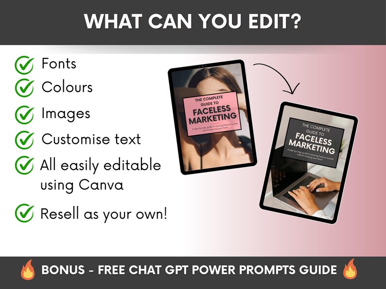 The Complete Guide To Faceless Digital Marketing Ebook with PLR and MRR, Learn and Resell Done-For-You Faceless Marketing Course image 7