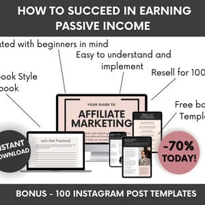 Your Guide to Affiliate Marketing Ebook with PLR & MRR, Affiliate Marketing MRR Guide, Done-For-You Digital Marketing Guide image 3