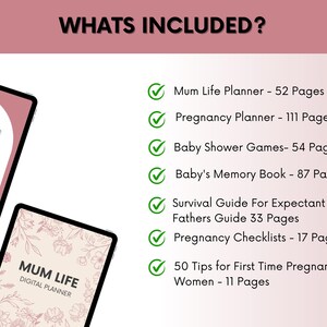 Pregnancy Bundle With MRR and PLR, Pregnancy Planner Canva With Master Resell Rights, DFY Editable Digital Pregnancy Templates Bundle image 2