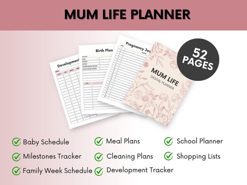 Pregnancy Bundle With MRR and PLR, Pregnancy Planner Canva With Master Resell Rights, DFY Editable Digital Pregnancy Templates Bundle image 4