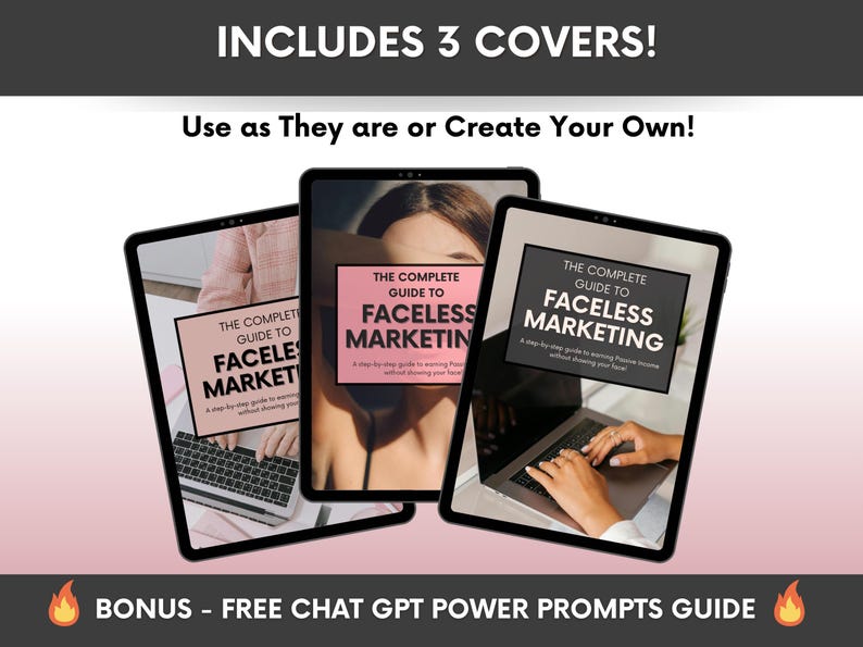 The Complete Guide To Faceless Digital Marketing Ebook with PLR and MRR, Learn and Resell Done-For-You Faceless Marketing Course image 5