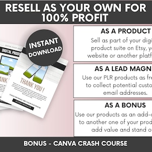 1100+ Etsy Listing Mockup Bundle With MRR Ready to Resell, Ready to Edit In Canva Templates, Done-For-You Digital Products Mockups PLR