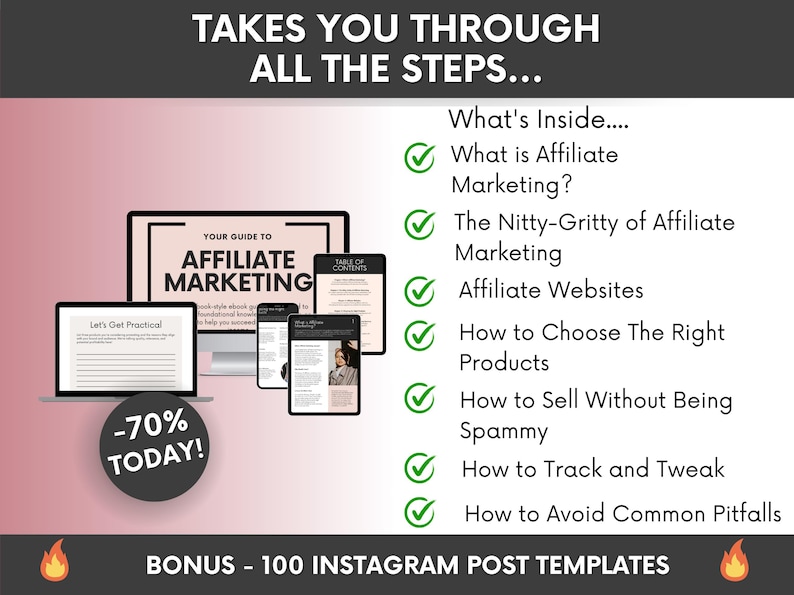 Your Guide to Affiliate Marketing Ebook with PLR & MRR, Affiliate Marketing MRR Guide, Done-For-You Digital Marketing Guide image 2