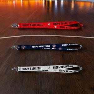 Custom Full-Print Lanyard with Text & Name – Personalized Sports Lanyard, Keychain for Coaches, Athletes, Coach Gift, Basketball Lanyard