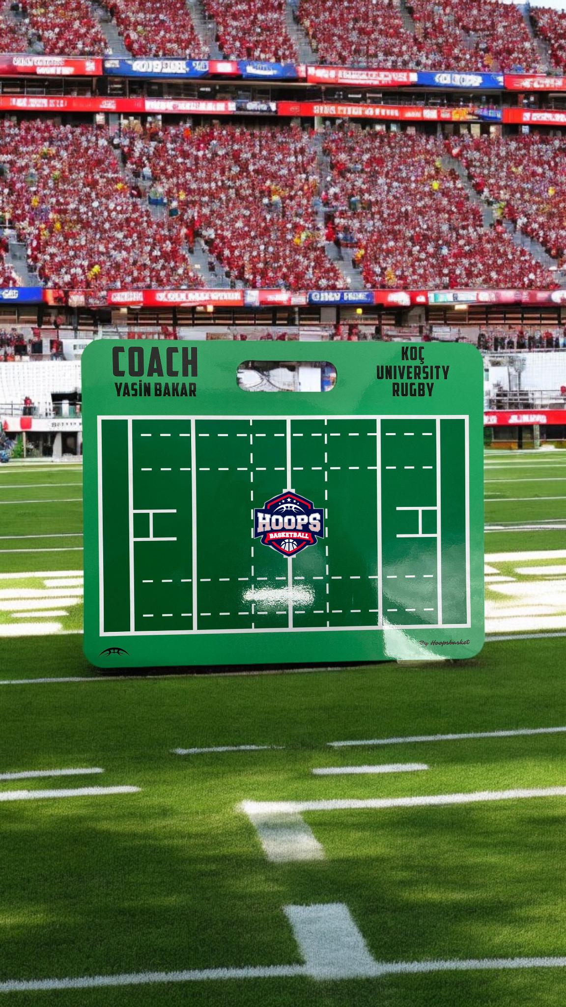 Personalized Magnetic  Rugby Coach Clipboard, Custom Tactic Board, Unique Rugby Gift, Player Gift, Customized Coaches Board with Design