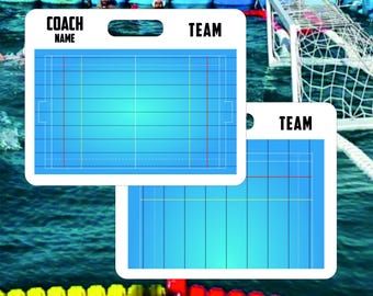 Portapapeles magnético personalizado para waterpolo, tablero táctico personalizado, regalo para jugadores y entrenadores, regalo para entrenadores de natación, equipamiento de waterpolo