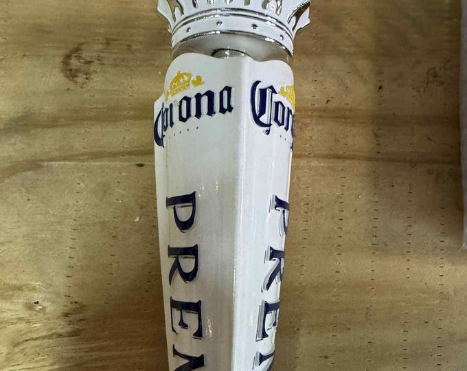 Corona Premier Cerveza Crown Topper Beer Tap Handle – 12.5” Tall – Used – Great Shape