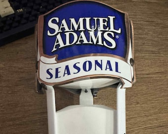 Samuel Adams Seasonal Beer Tap Handle – 13" Bar Tap Pull – Classic Brewery Collectible – Used