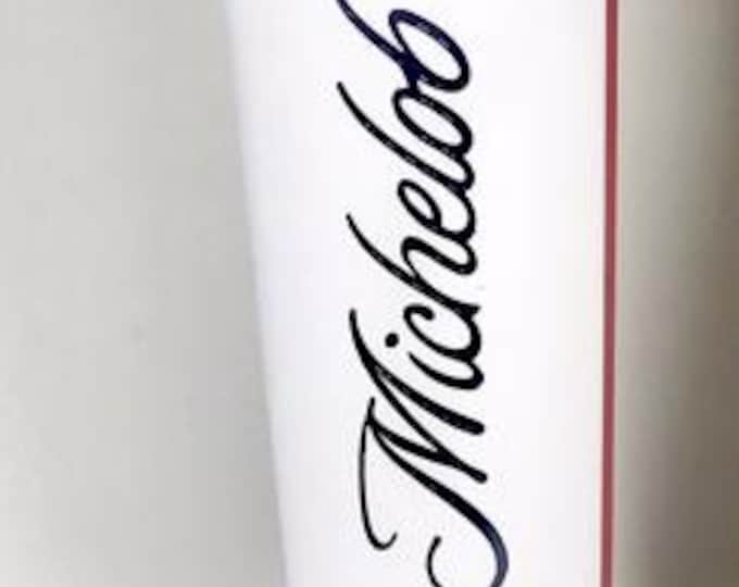 NEW Michelob Ultra Ribbon Logo Beer Tap Handle – 12” Tall – Brand New in Box!