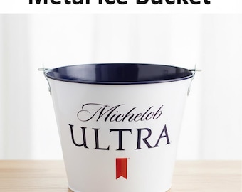 Michelob Ultra Superior Light Beer Ice Bucket | Official Bar Bucket | Rare Beer Promo | Mancave Bar Decor
