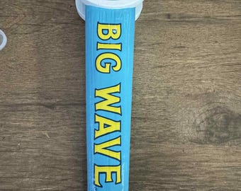 Used Kona Brewing Co. BIG WAVE Golden Ale Beer Tap Handle - Authentic Brewery Collectible