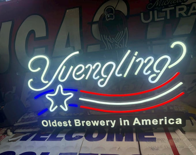 Yuengling LED Beer Sign Oldest Brewery in America Lighted Bar Sign NEW 30x17 Mancavedecor