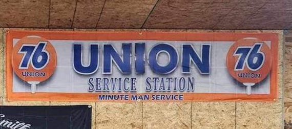 Union 76 Gas Station Banner: Vintage Mancave Garage Decor - Etsy