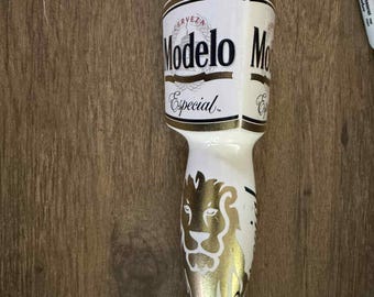 Modelo Cerveza Especial Beer Tap Handle – Lion Topper– Bar Top Kegerator Pull