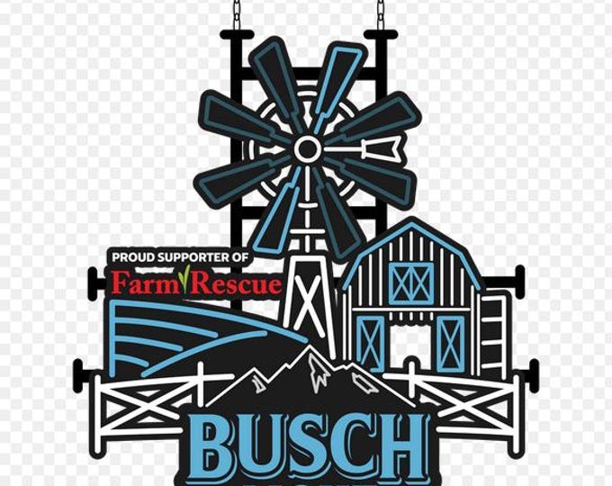 Busch Light Farm Rescue LED Sign 25x23 Windmill Barn Bar Mancavedecor Lighted Sign