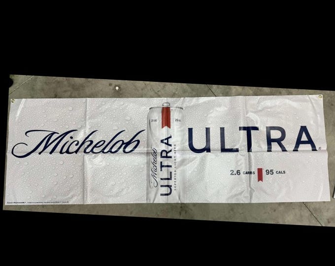 Michelob Ultra Golf mancave beer banner– 2x6ft – Perfect for Golf Lovers!