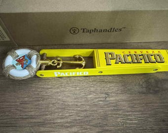 Pacifico Beer Tap Handle – 12" Nautical Anchor Rope Swing Tap, Rare Taphandles Design, Beach Bar or Man Cave Decor